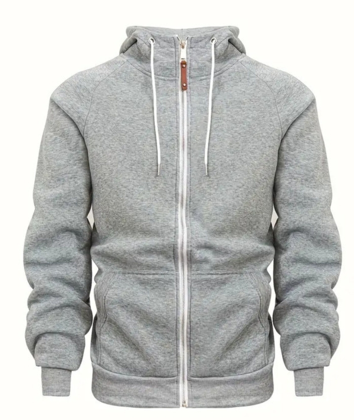 ZITY Men's Color Block with Pocket Zip Up Outdoor Hoodie-DUMFH04909|Zitysports