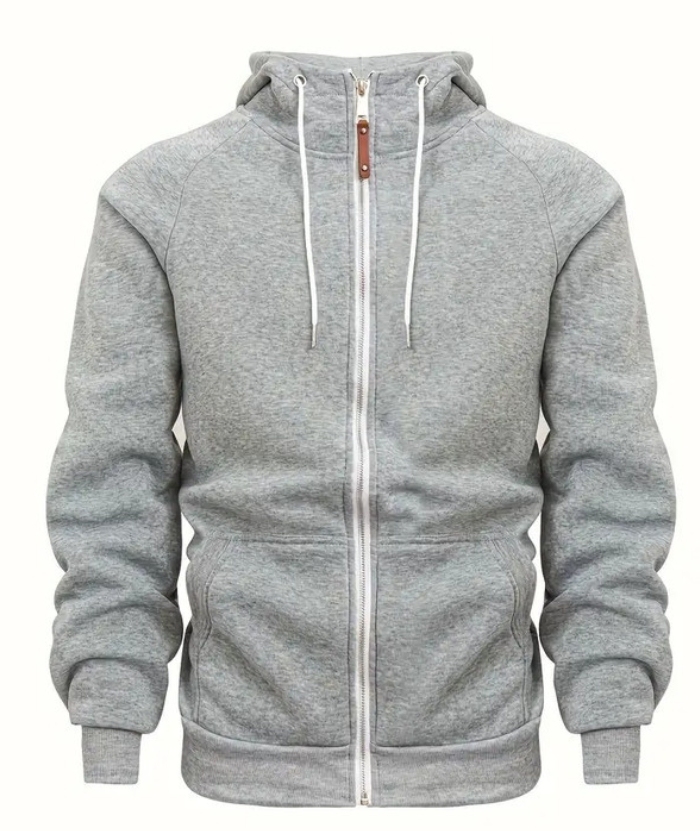 ZITY Men's Color Block with Pocket Zip Up Outdoor Hoodie-DUMFH04909|Zitysports