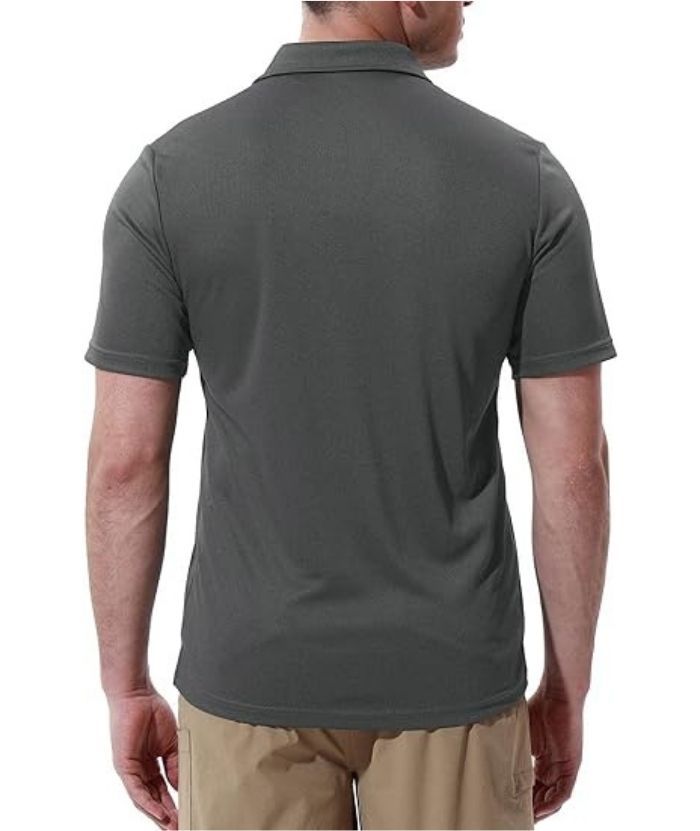 ZITY Men's Button Up Quick Dri Casual Polo Shirt-CEMPO03494