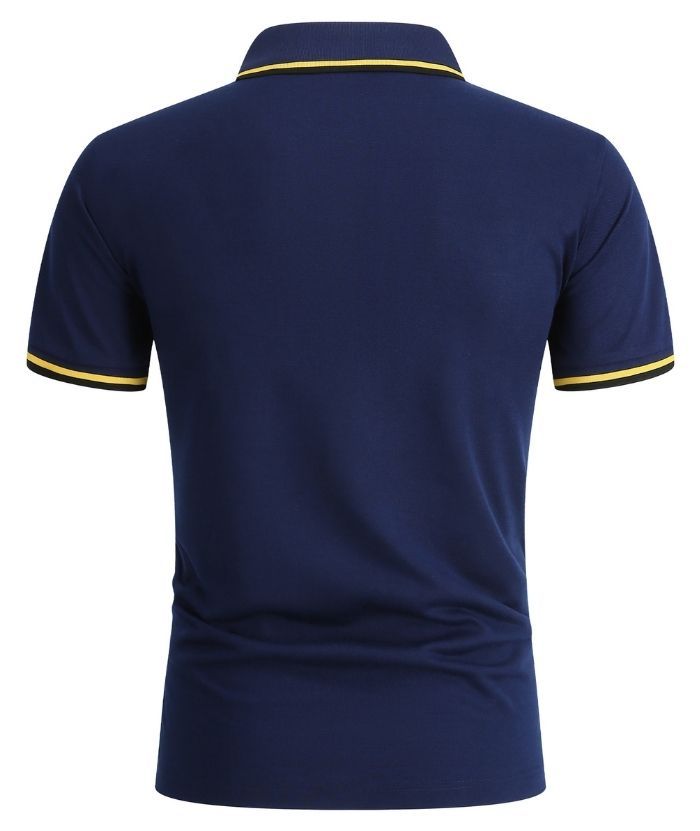 ZITY Men's Button Up Dri Fit Golf Polo Shirt-CFMPO00134
