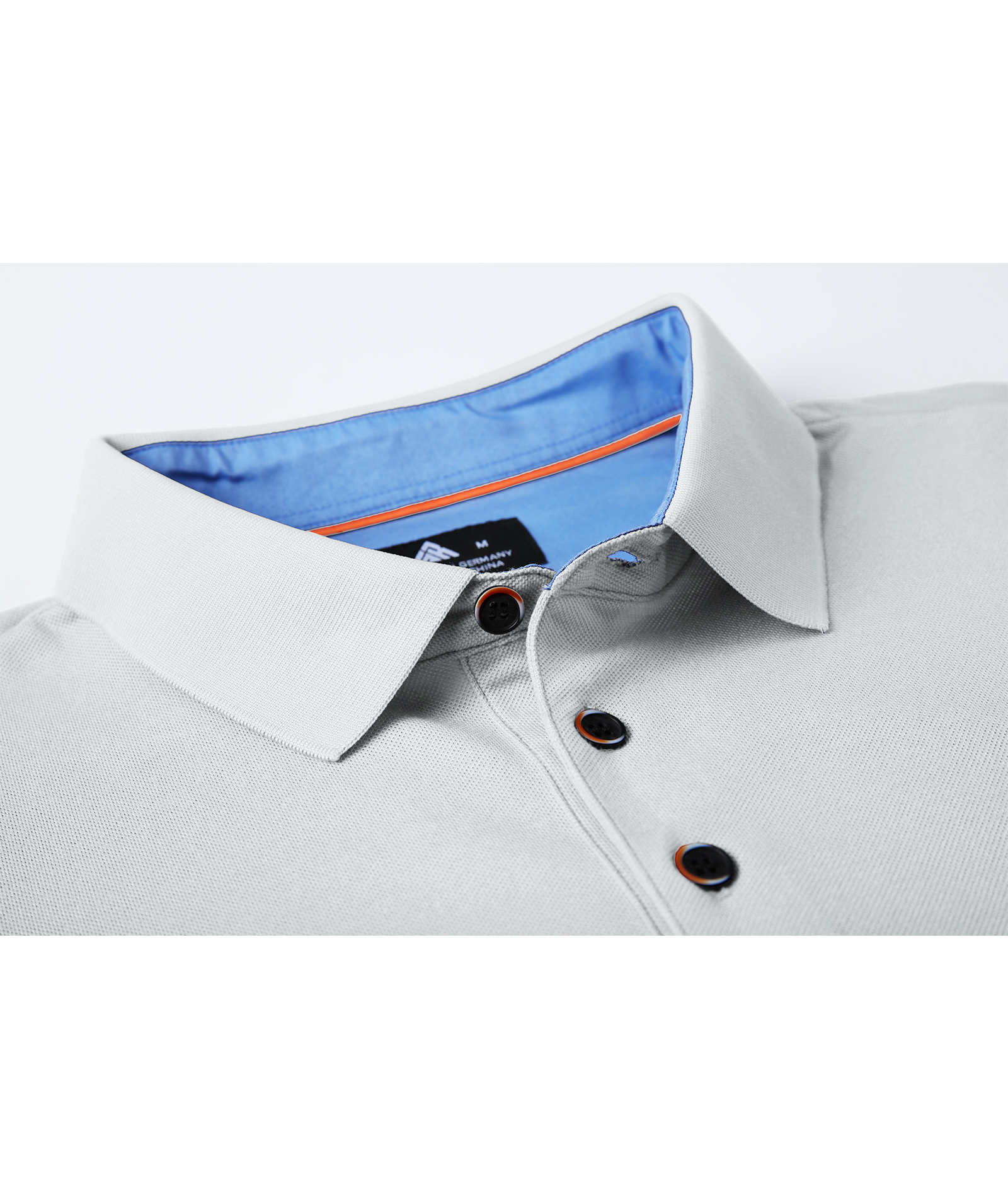 ZITY Men's Button Up Dri Fit Long Sleeve Polo Shirt-CFMPO00095