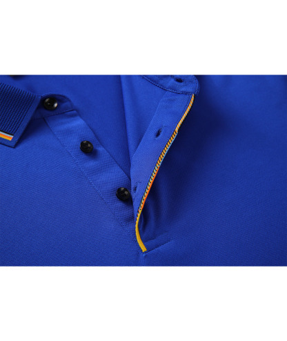 Men's Solid Color Slim Fit Performance Polo Shirt-ZPK007837