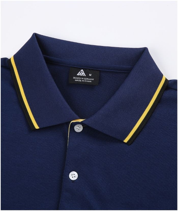 ZITY Men's Button Up Dri Fit Golf Polo Shirt-CFMPO00134