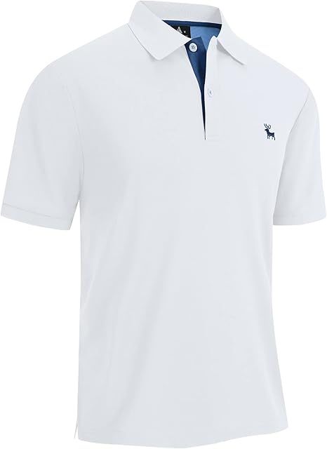 ZITY Men's Moisture Wicking Slim Fit Golf Polo Shirt-CEMPO01637