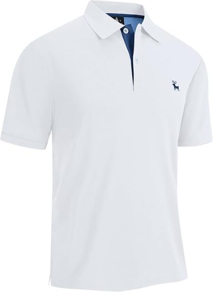ZITY Men's Moisture Wicking Slim Fit Golf Polo Shirt-CEMPO01637