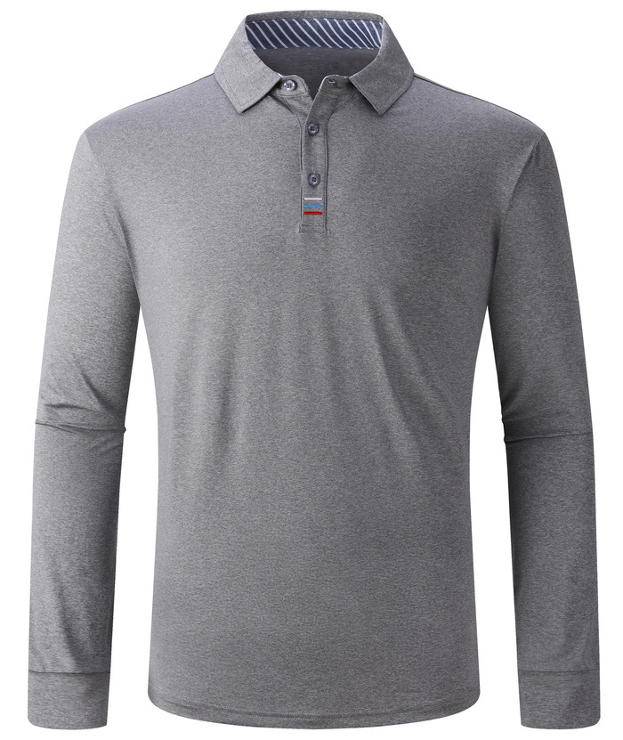 ZITY Men's Long Sleeve Quick Dry Sports Golf Tennis Polo Shirt-ZPK004673 | Zitysports