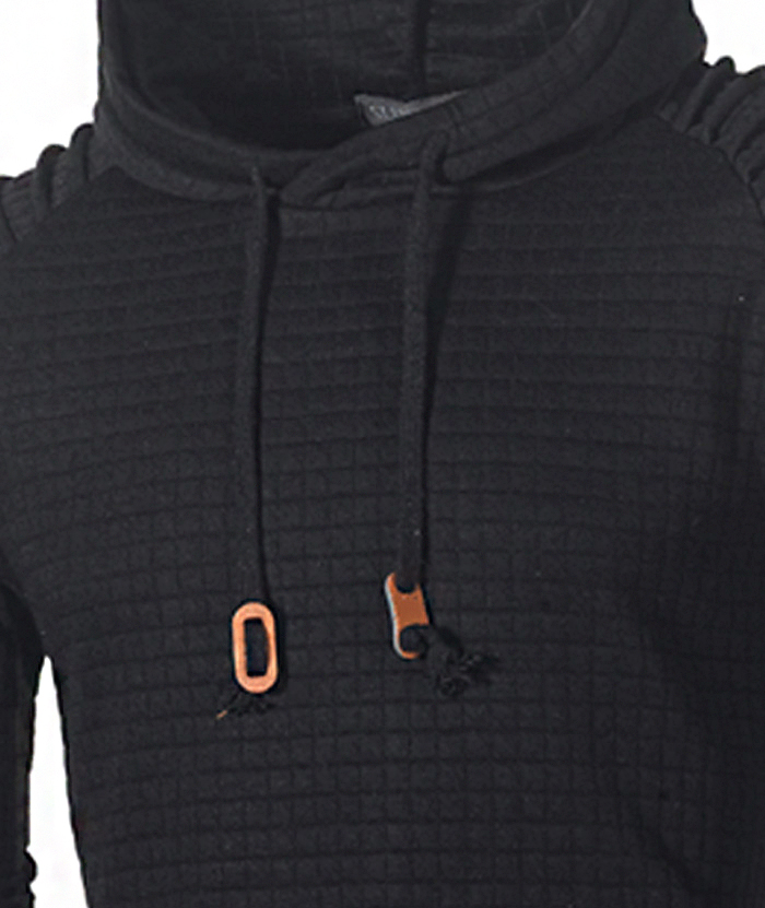 ZITY Men's Fashion Solid Color Casual Slim Fit with Kangaroo Pocket Hoodie-DUMFH05019|Zitysports