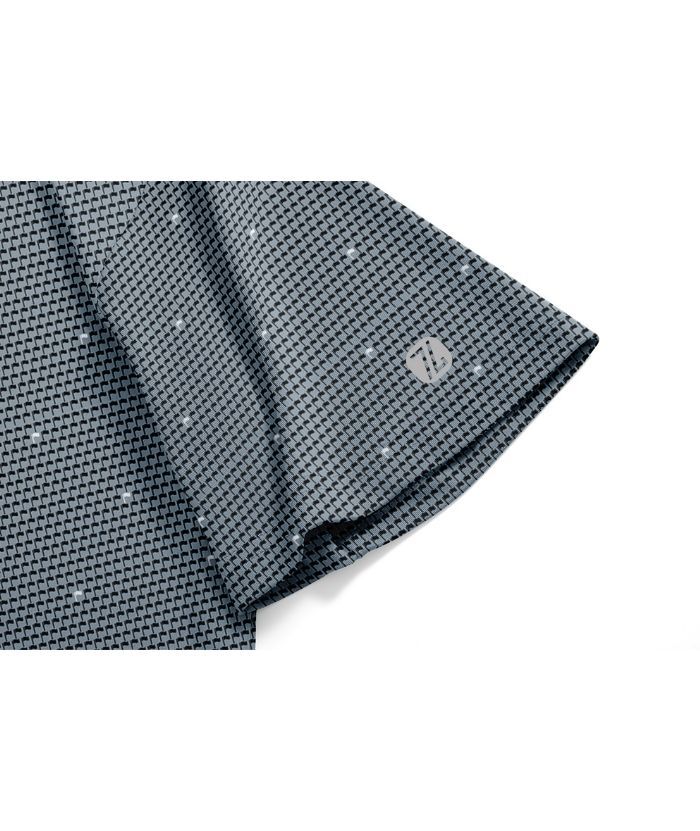 ZITY Men's Button Up Slim Fit Printed Polo Shirt-CUMPO05189