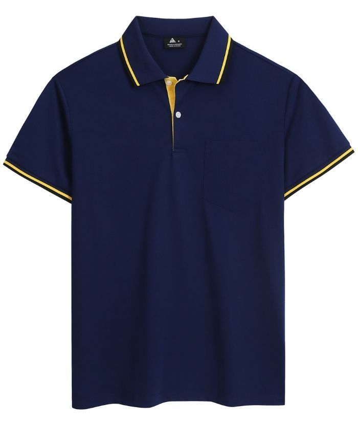 ZITY Men's Button Up Dri Fit Golf Polo Shirt-CFMPO00134