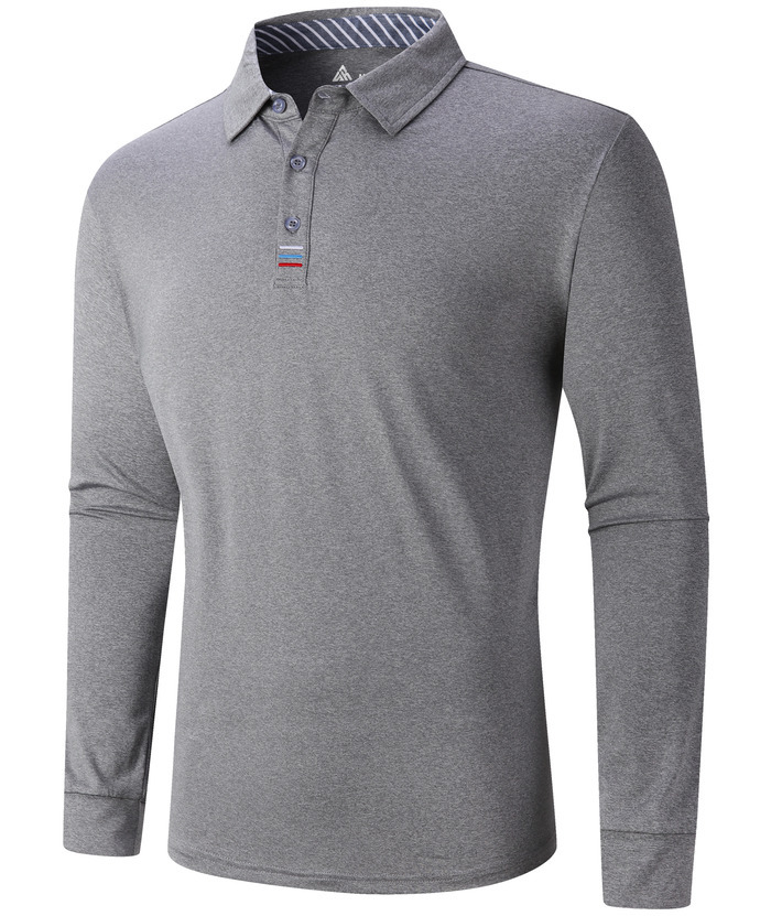 ZITY Men's Long Sleeve Quick Dry Sports Golf Tennis Polo Shirt-ZPK004673 | Zitysports