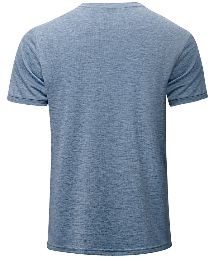 ZITY Men's Dri Fit Button Up Summer T-Shirt-CUMSS01366