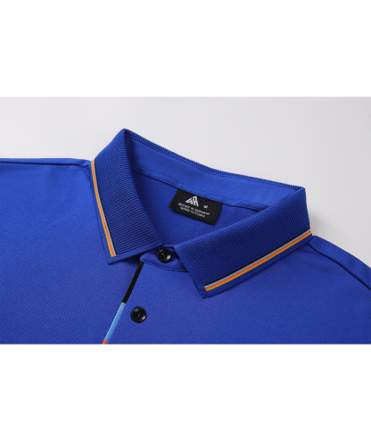 Men's Solid Color Slim Fit Performance Polo Shirt-ZPK007837