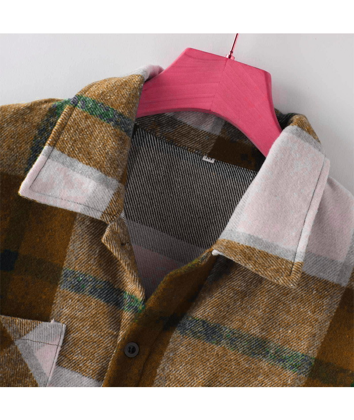 ZITY Men's Button-Up Slim Fit Plaid Flannel Shirt-DUMLT05330|Zitysports