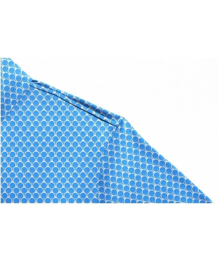 ZITY Men's Button Up Slim Fit Printed Polo Shirt-CUMPO05195