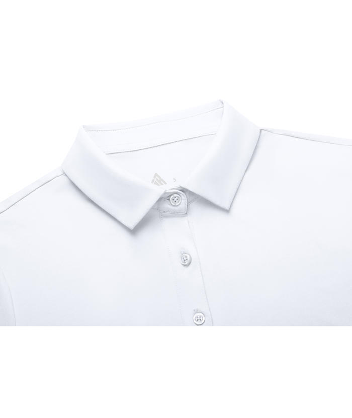ZITY Women's Solid Color Dri Fit Golf Polo Shirt-CUWPO01308