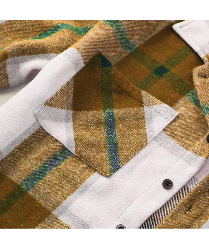ZITY Men's Button-Up Slim Fit Plaid Flannel Shirt-DUMLT05330|Zitysports