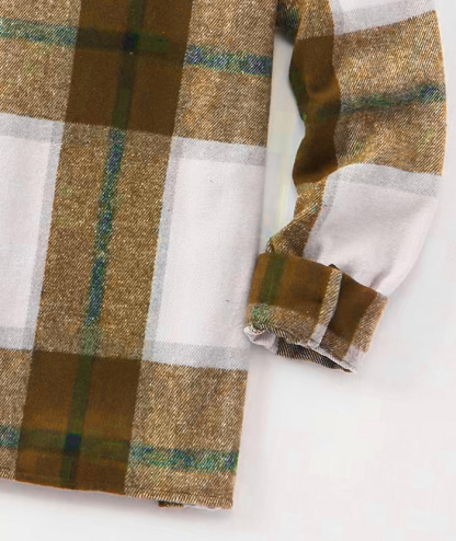 ZITY Men's Button-Up Slim Fit Plaid Flannel Shirt-DUMLT05330|Zitysports