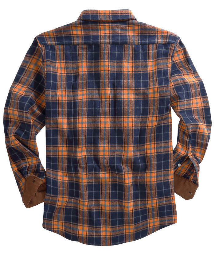 ZITY Men's Plaid Button Up Shirt with Flap Pocket Spring Fall Top-ZPK006565 | Zitysports