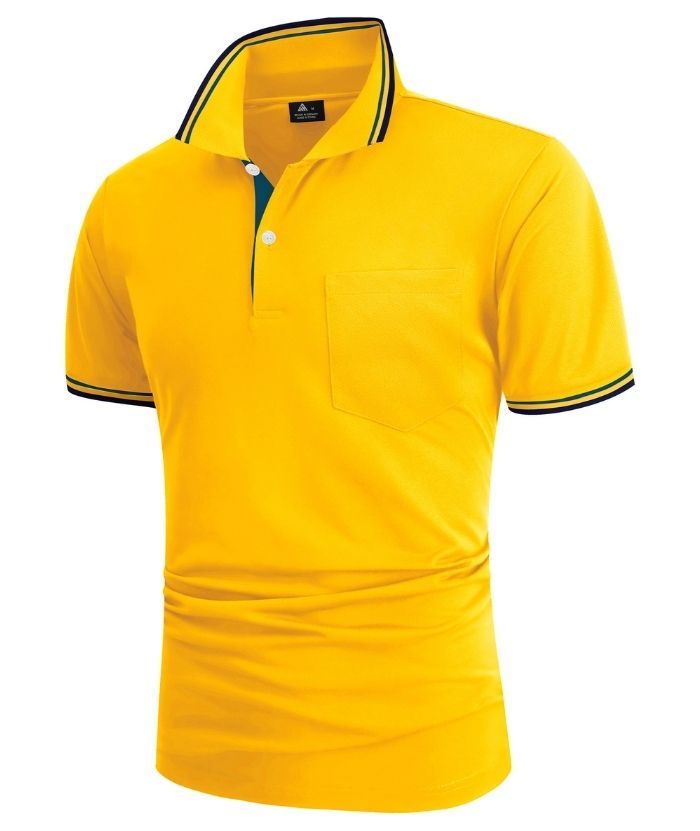 ZITY Men's Button Up Dri Fit Golf Polo Shirt-CFMPO00134