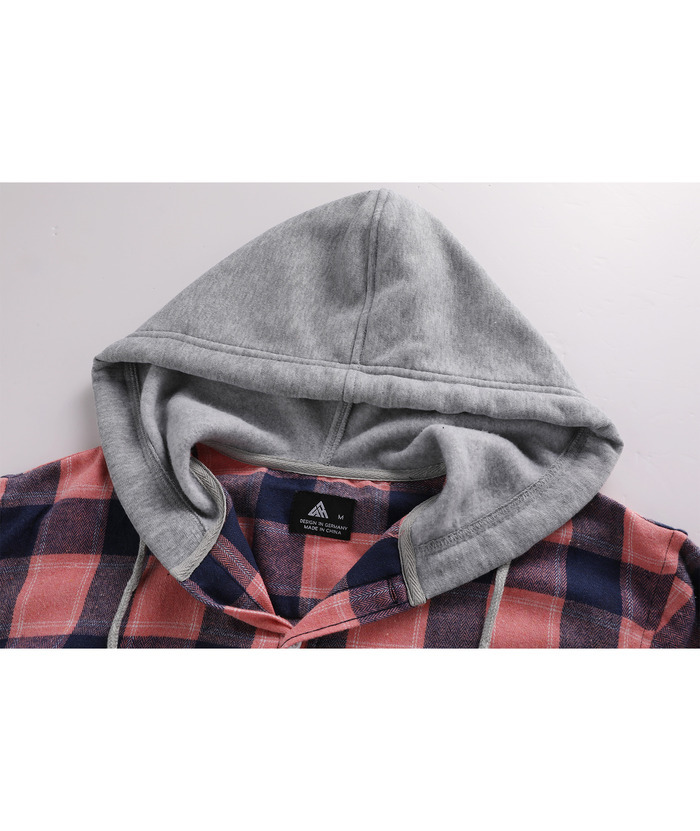 ZITY Men's Casual Soft Solid Flannel Long Sleeve Plaid Flannel Shirt-ZPK006234 | Zitysports