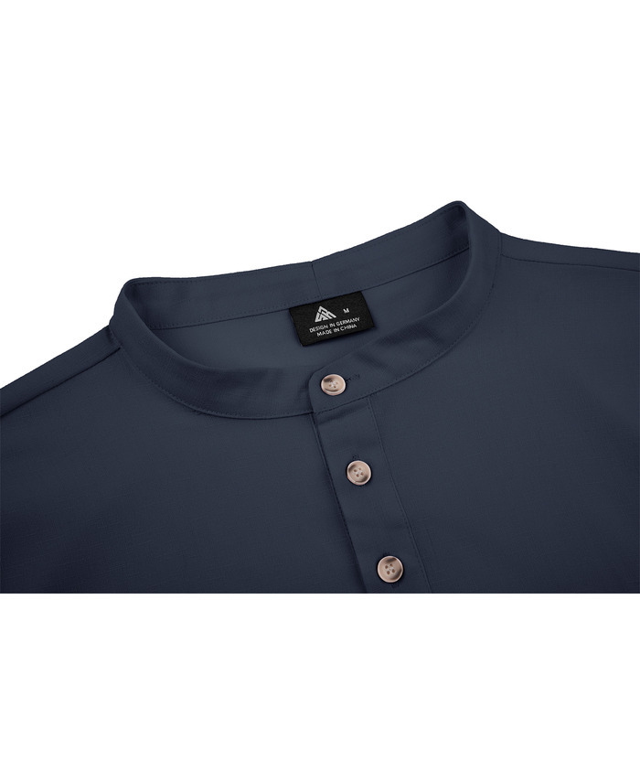 ZITY Men's Dri Fit Summer Henley T-Shirt-CUMSS01288