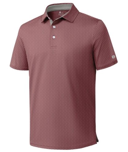 ZITY Men's Button Up Slim Fit Printed Polo Shirt-CUMPO05189