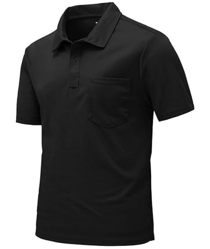 ZITY Men's Button Up Quick Dri Casual Polo Shirt-CEMPO03494