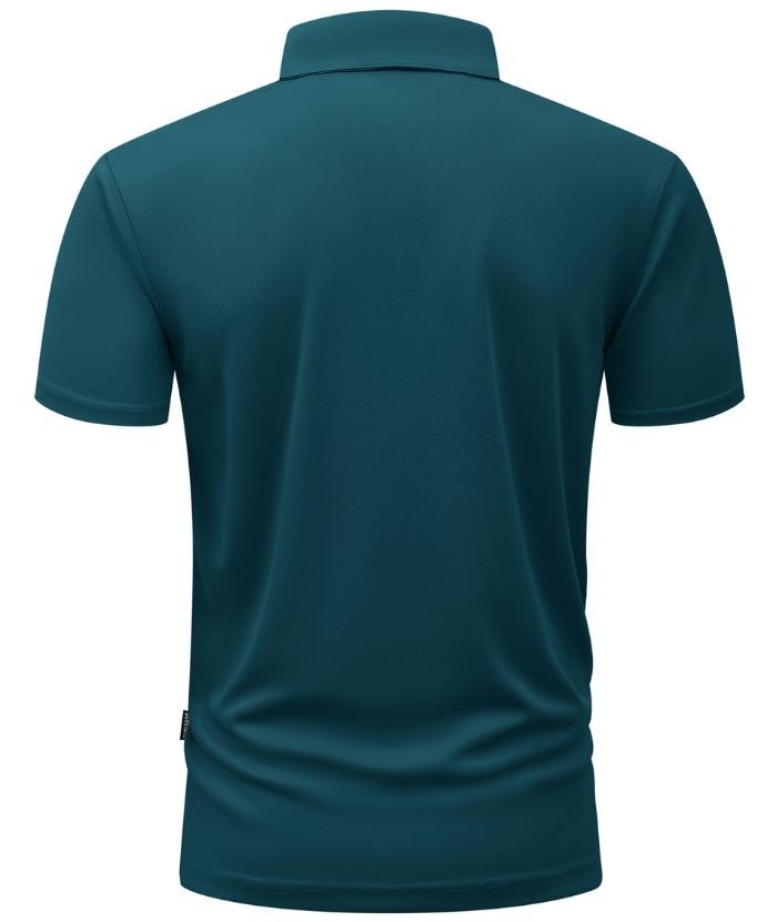 ZITY Men's Button Up Slim Fit Polo Shirt-CUMPO05188