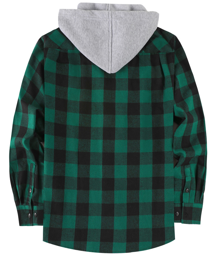 ZITY Men's Button Up Plaid Flannel Shirt-ZPK006183 | Zitysports