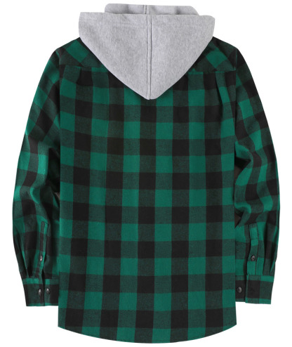 ZITY Men's Button Up Plaid Flannel Shirt-ZPK006183 | Zitysports