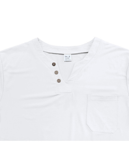 ZITY Men's Summer Casual V-Neck Slim Short Sleeved Trendy T-shirt-ZPK010594|Zitysports