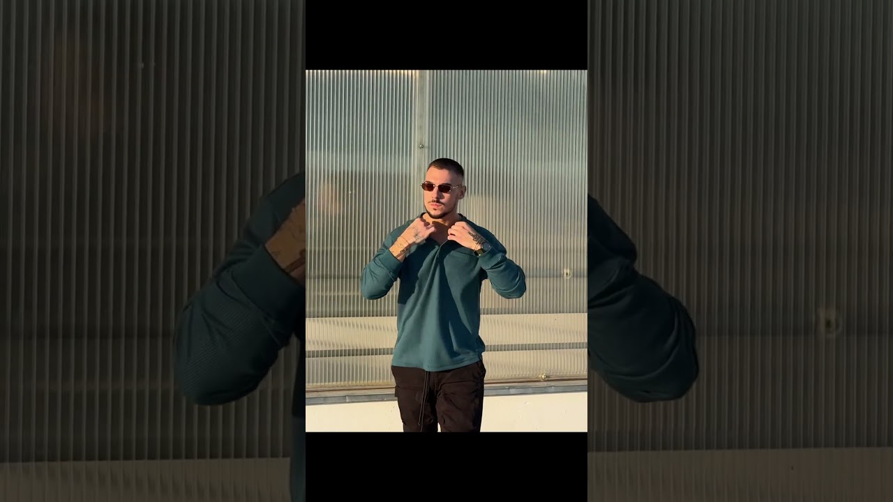 ZITY Men's Button Up Long Sleeve Slim Fit Henley Shirt-CUMLS03492