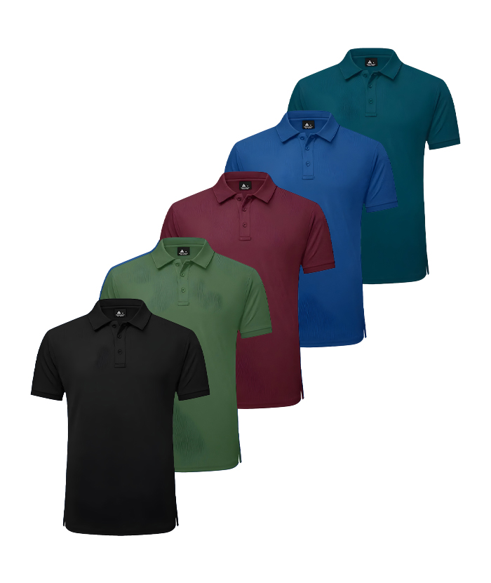 5/3 Pack Men's Dri Fit Golf Polo Shirt-TZUHE00131