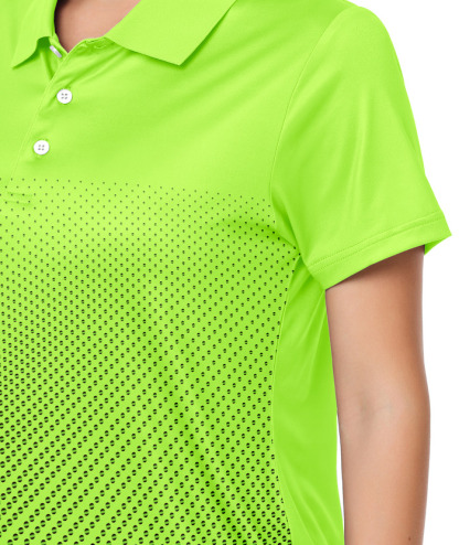 ZITY Women's Tennis Button-Up Short Sleeve Fast Dry Polo Shirt-ZPK001220 | Zitysports