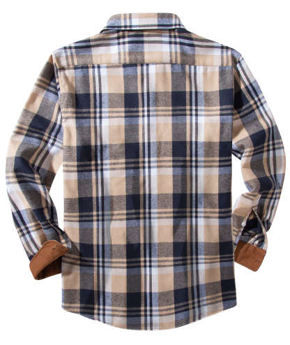 ZITY Men's Plaid Button Up Shirt with Flap Pocket Spring Fall Top-ZPK006565 | Zitysports