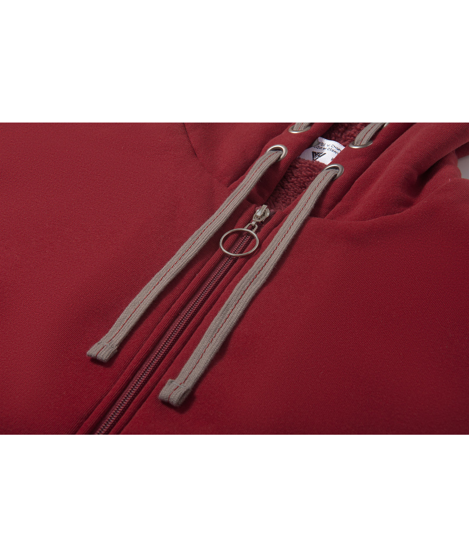 ZITY Women's Solid Color Full Zipper Warm Fleece Hoodie-CUWFH01718