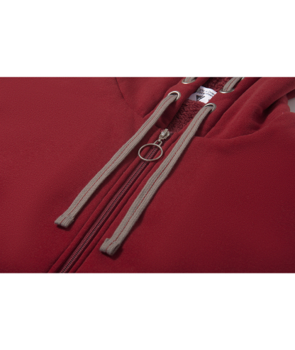 ZITY Women's Solid Color Full Zipper Warm Fleece Hoodie-CUWFH01718