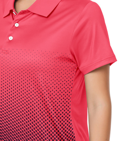 ZITY Women's Tennis Button-Up Short Sleeve Fast Dry Polo Shirt-ZPK001220 | Zitysports