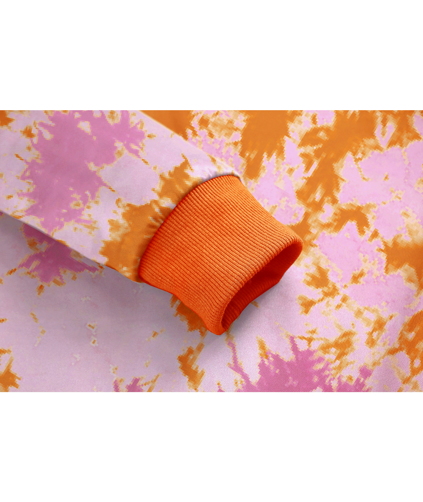 ZITY Women's Tie Dye Full Zipper Fleece Hoodie-CUWFH01516