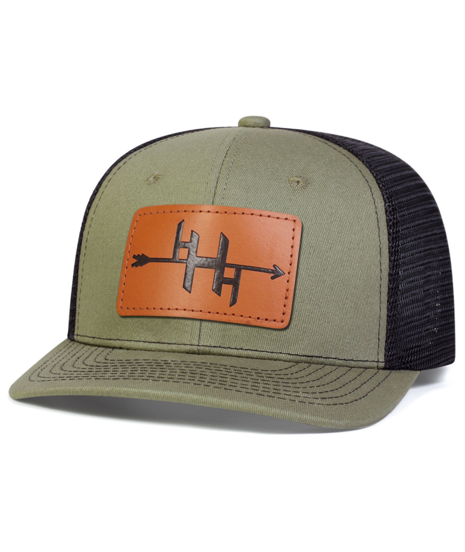 ZITY Mens Arrow Patch Adjustable Mesh Trucker Hat Casual Outdoor Streetwear Cap