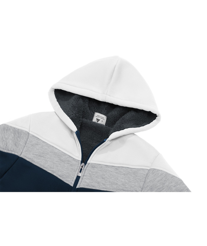 ZITY Boy's Collar Fleece Zip Up Hoodie-ZPK005858 | Zitysports