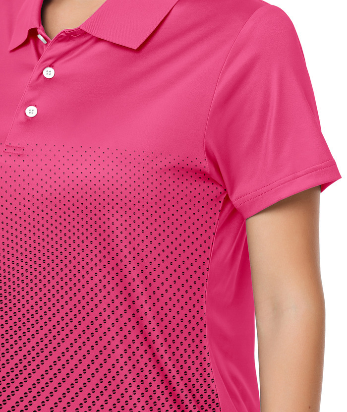 ZITY Women's Tennis Button-Up Short Sleeve Fast Dry Polo Shirt-ZPK001220 | Zitysports
