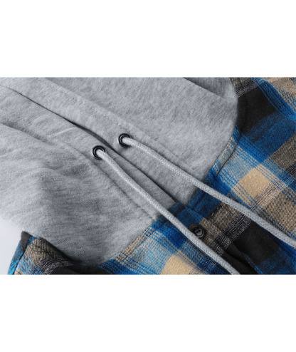 ZITY Men's Button Up Plaid Flannel Shirt-ZPK006183 | Zitysports