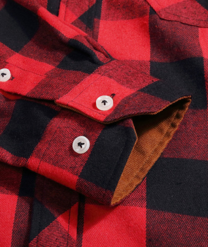 ZITY Men's Plaid Button Up Shirt with Flap Pocket Spring Fall Top-ZPK006565 | Zitysports