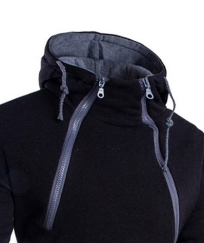 ZITY Men's Zip Up Slim Fit Long Sleeve Outdoor Hoodie-DUMHD04861 | Zitysports