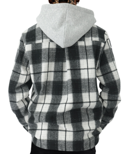 ZITY Men's Plaid Sweatshirt Button Up Casual Jacket-DUMLT04973|Zitysports