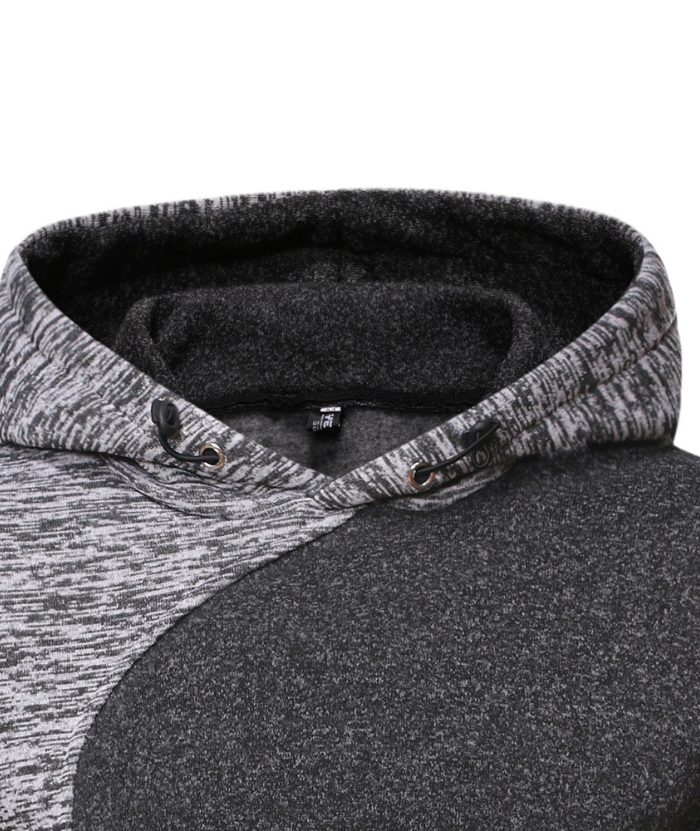ZITY Men's Slim Fit Solid Color Gym Sweatshirt Hooded Jacket-DUMHD04967|Zitysports