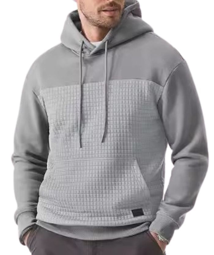 ZITY Men's Fleece Waffle Block Hoodie-DUMFH04921|Zitysports