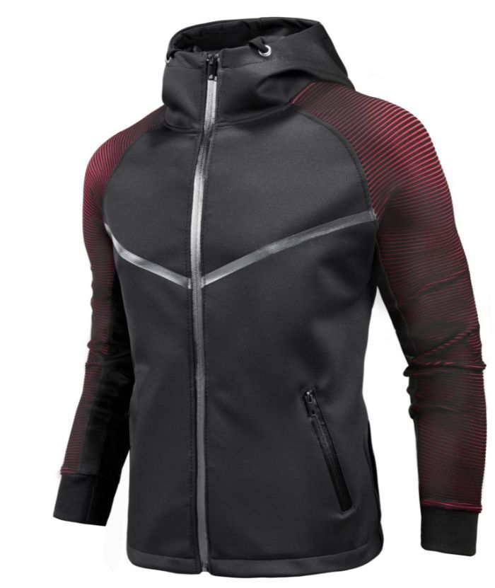 ZITY Men's Gym Sport Training Fitness Long Sleeve Zipper Hoodie-DUMHD05088|Zitysports