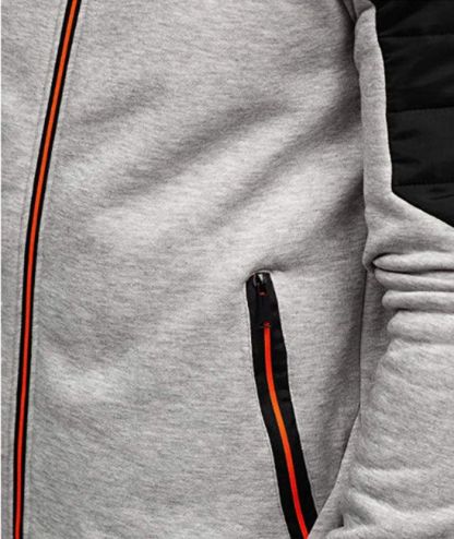 ZITY Men's Full Zip Casual Drawstring Long Sleeve Hoodie with Pockets-DUMFH05112|Zitysports